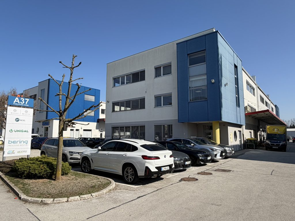 Exterior of Bering Process Solutions office and production building in Šenčur